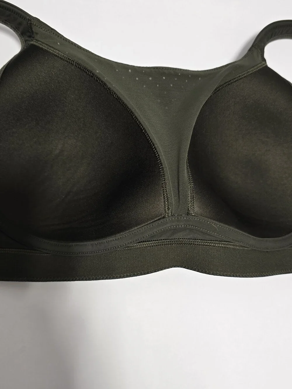 Lululemon Run Times Bra High Suport Dark Olive Athletic Workout Size 34D